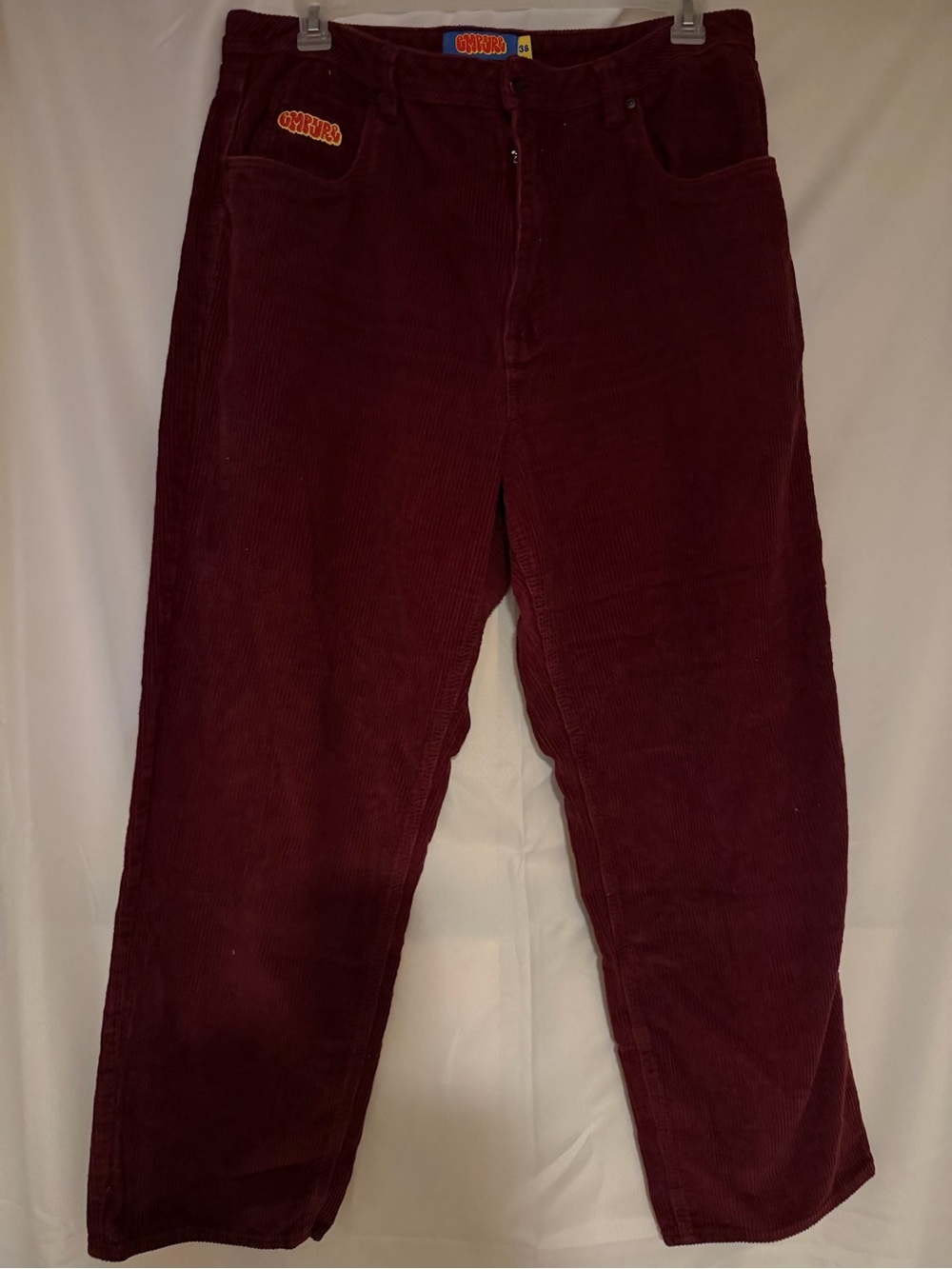 GMPYRE: Men's Corduroy Pants - Burgundy